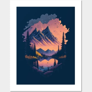 Mountains and Lakes - Outdoor Posters and Art